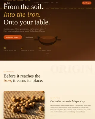 Local Regional & Specialty Restaurant Appointment Booking Website Template