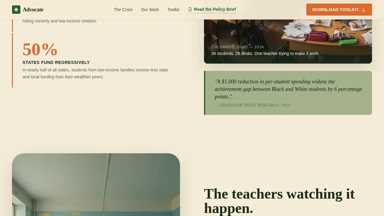 Inclusive Nonprofit Mission Landing Page Template