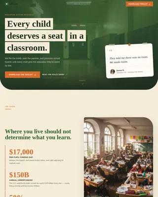 Inclusive Nonprofit Mission Landing Page Template