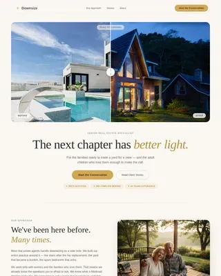 Senior Living Real Estate Landing Page Template