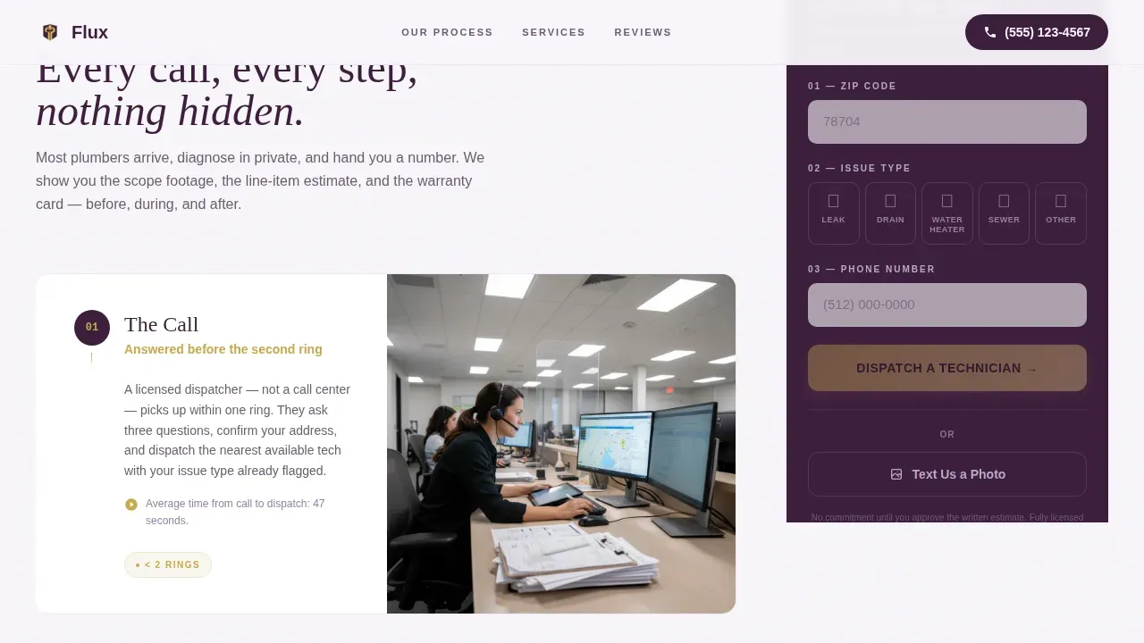 Responsive Plumber Ranking Landing Page Template