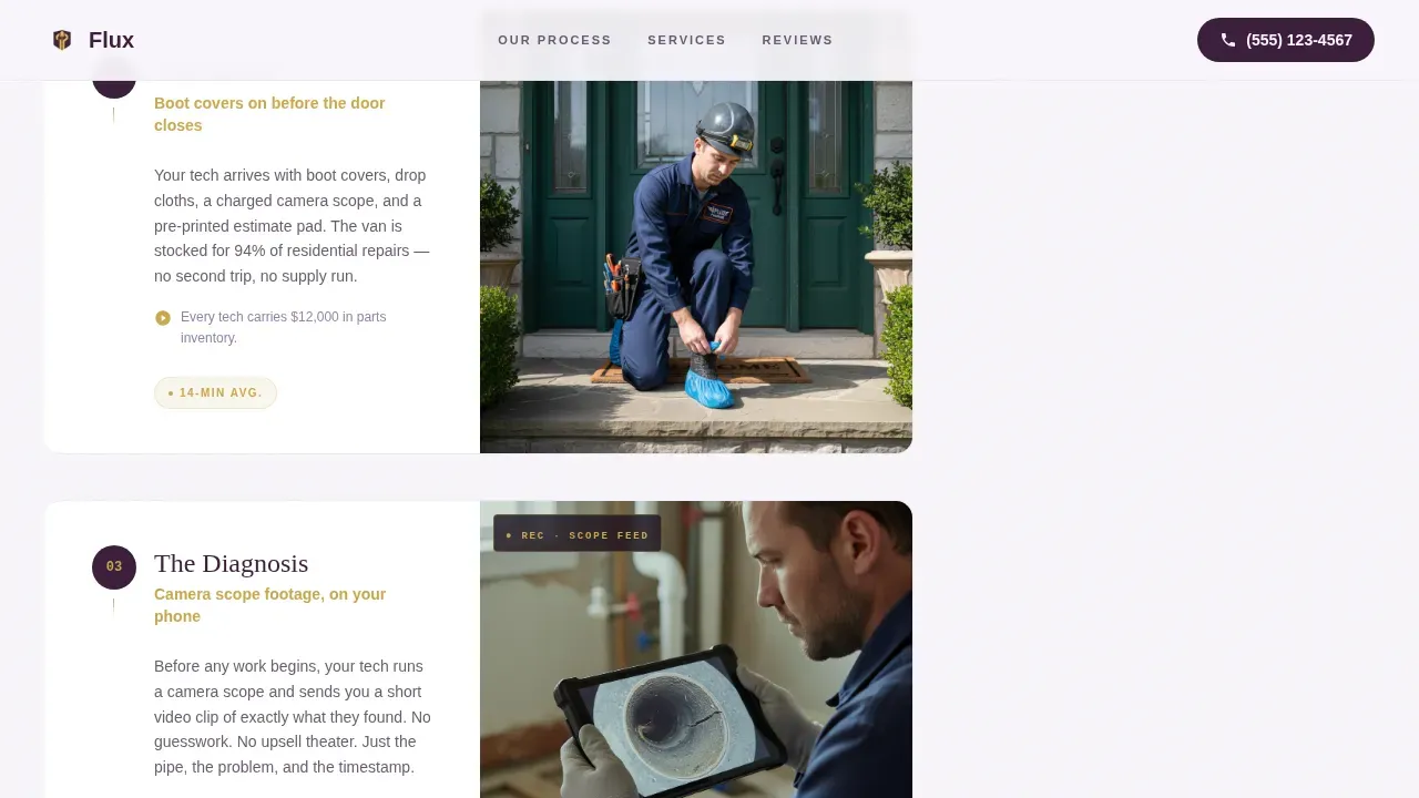 Responsive Plumber Ranking Landing Page Template