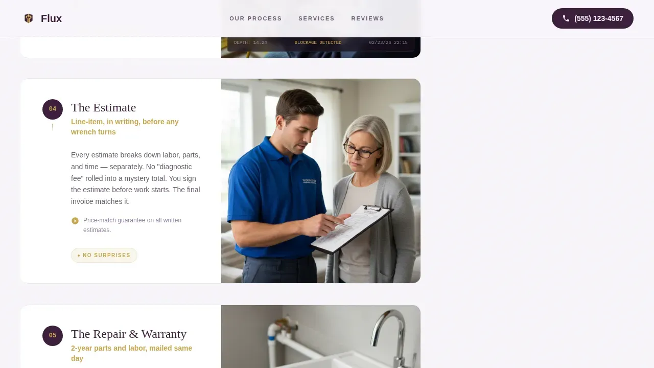 Responsive Plumber Ranking Landing Page Template
