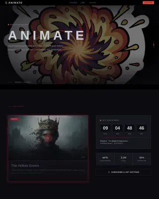 Premium Visual Storytelling Landing Page Template