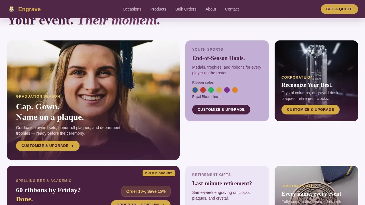Local Brick & Mortar Business Professional Website Template