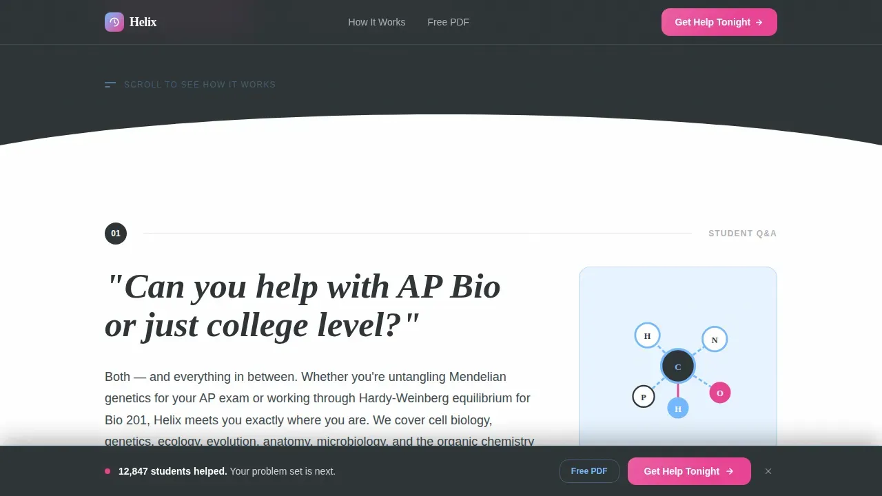 Rapid Biology Tutoring Landing Page Template
