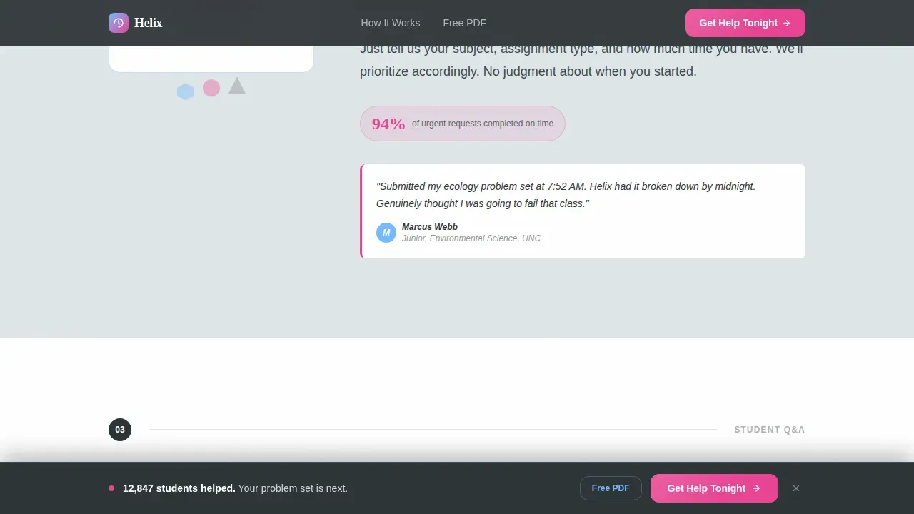 Rapid Biology Tutoring Landing Page Template