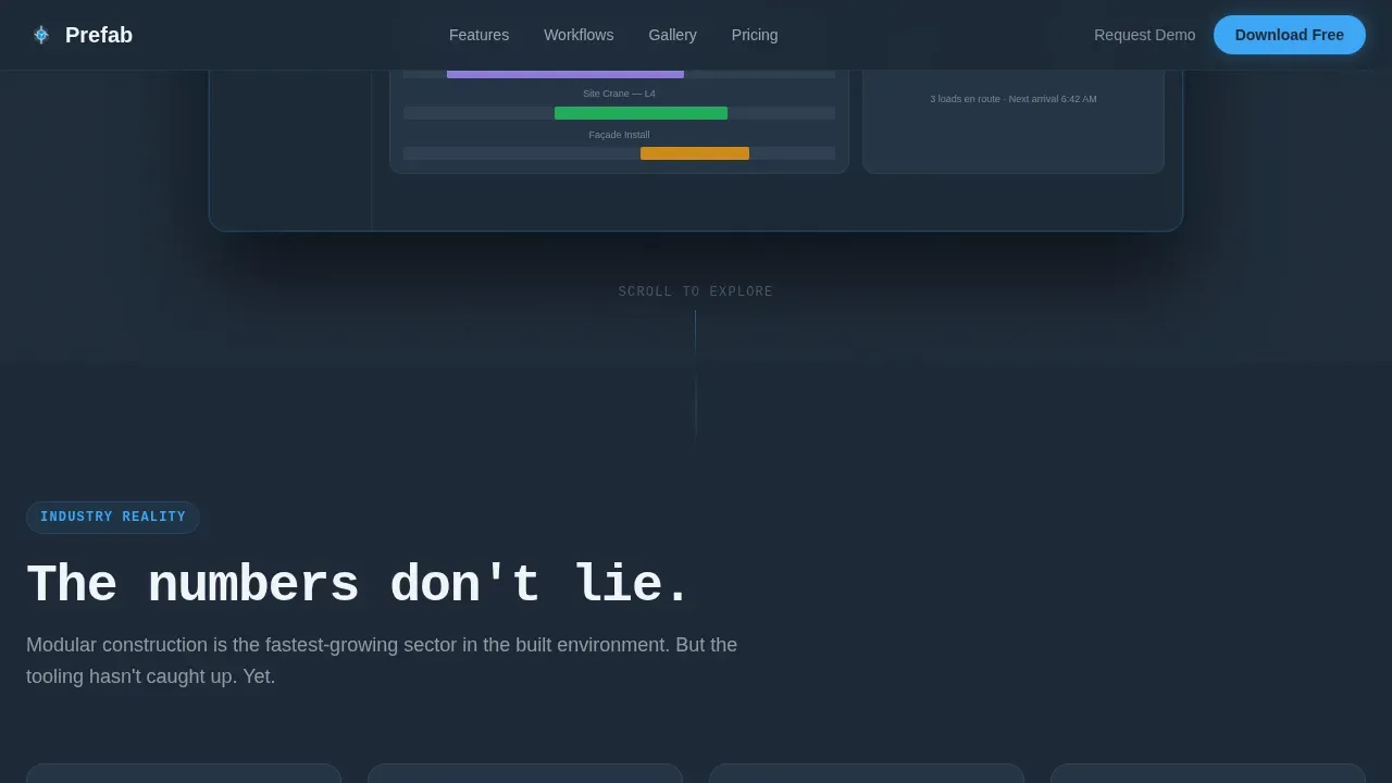 Instant Modular Building Landing Page Template