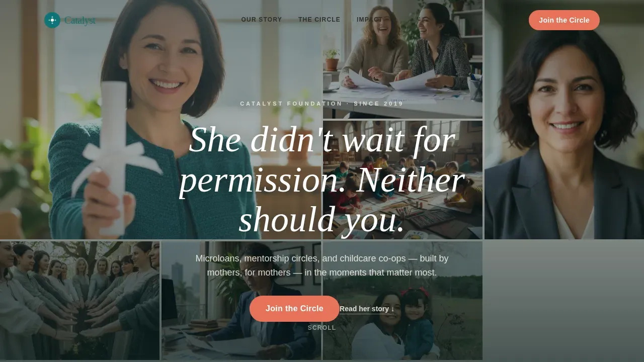 Advanced Women's Empowerment Nonprofit Professional Website Template