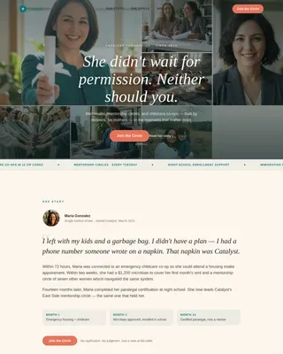 Advanced Women's Empowerment Nonprofit Professional Website Template