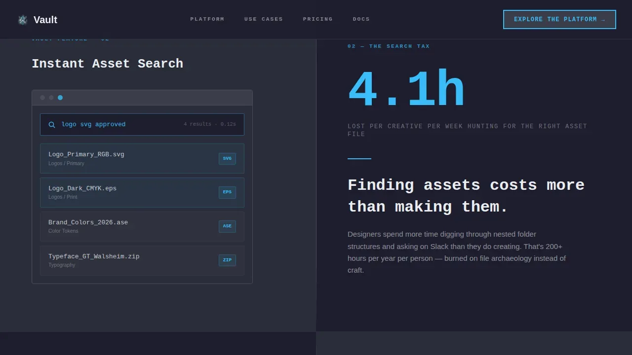 Design System & Component Library Reviews & Social Proof Website Template