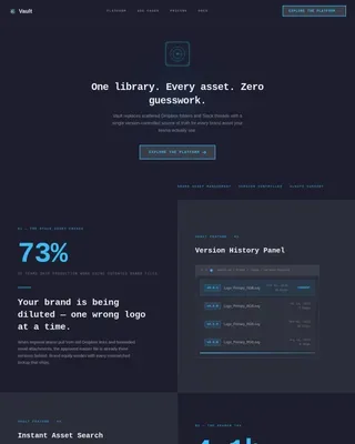 Design System & Component Library Reviews & Social Proof Website Template