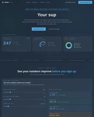 Swift Financial Assistance Landing Page Template