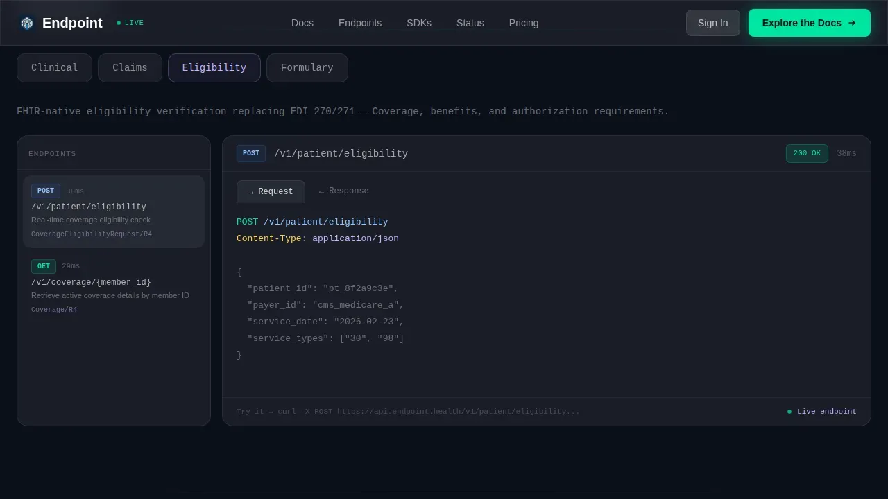 Intelligent Healthcare Integration Landing Page Template