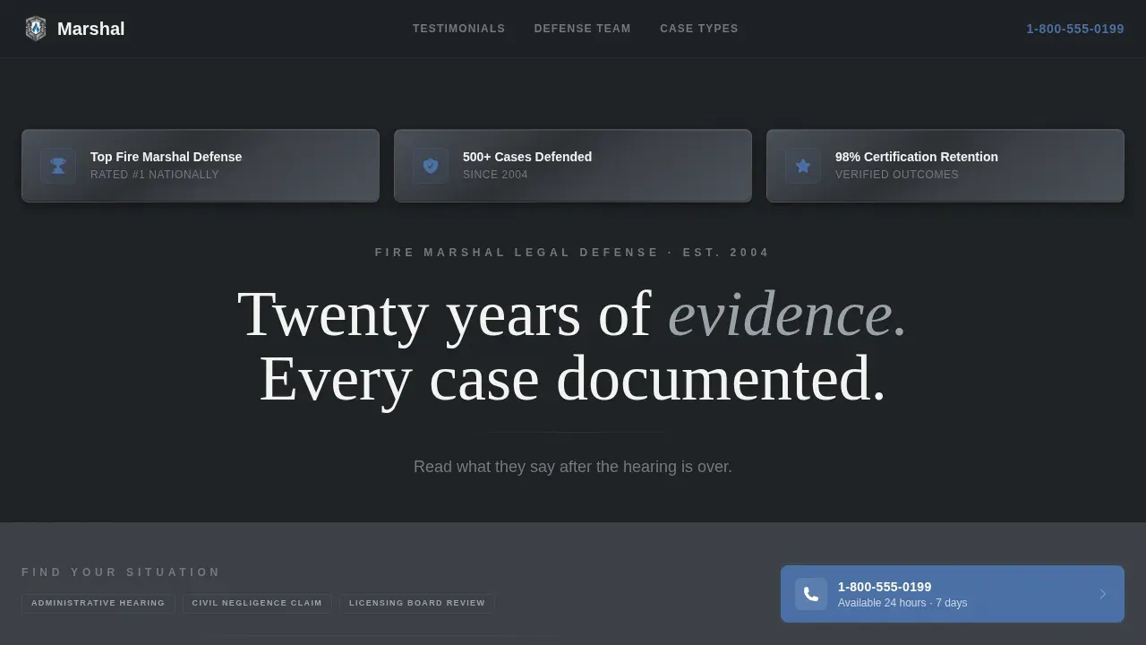 Trusted Defense Landing Page Template
