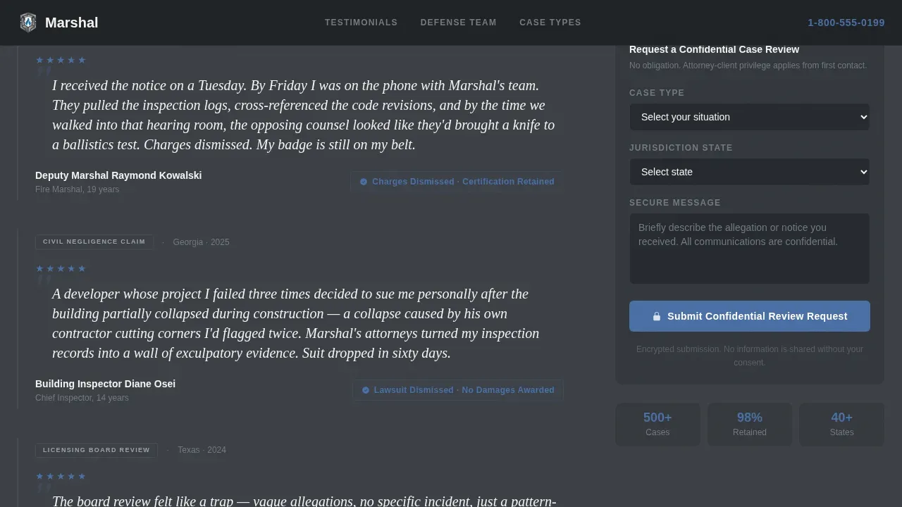 Trusted Defense Landing Page Template