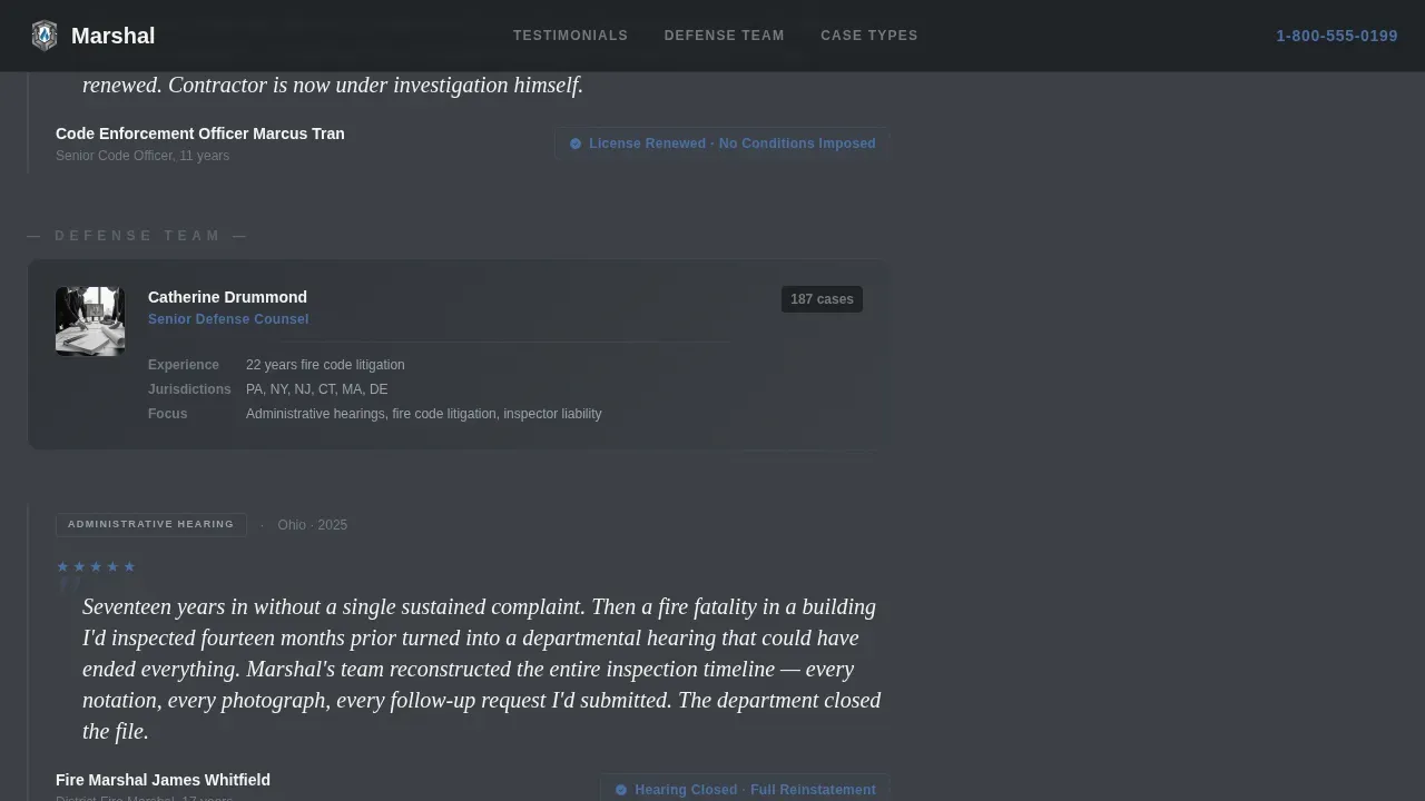 Trusted Defense Landing Page Template