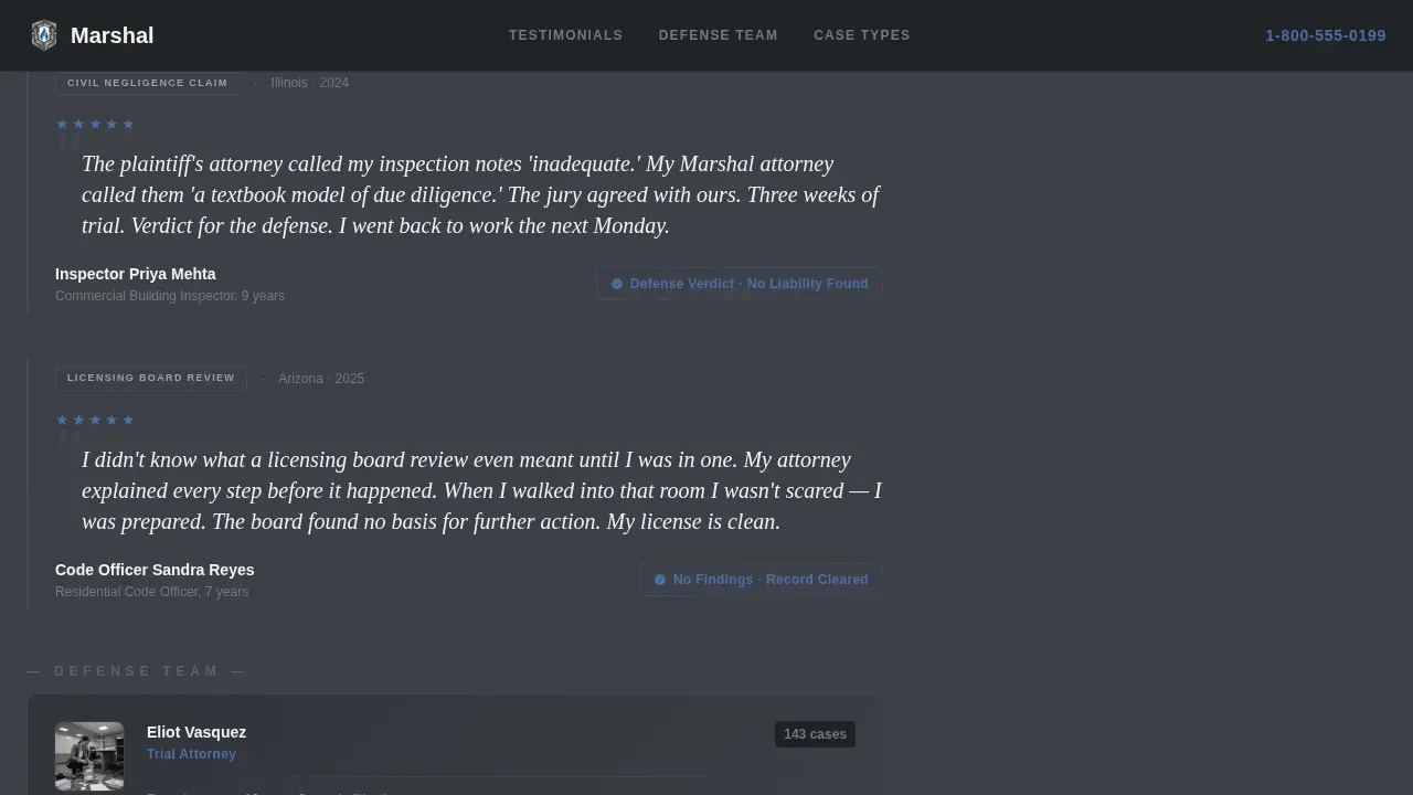 Trusted Defense Landing Page Template