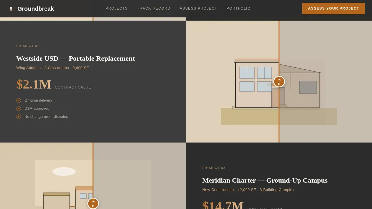 School & University Construction Directory Website Template