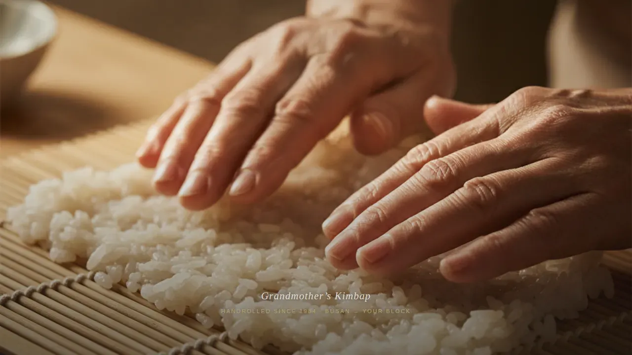 Retro Kimbap Shop Landing Page Template