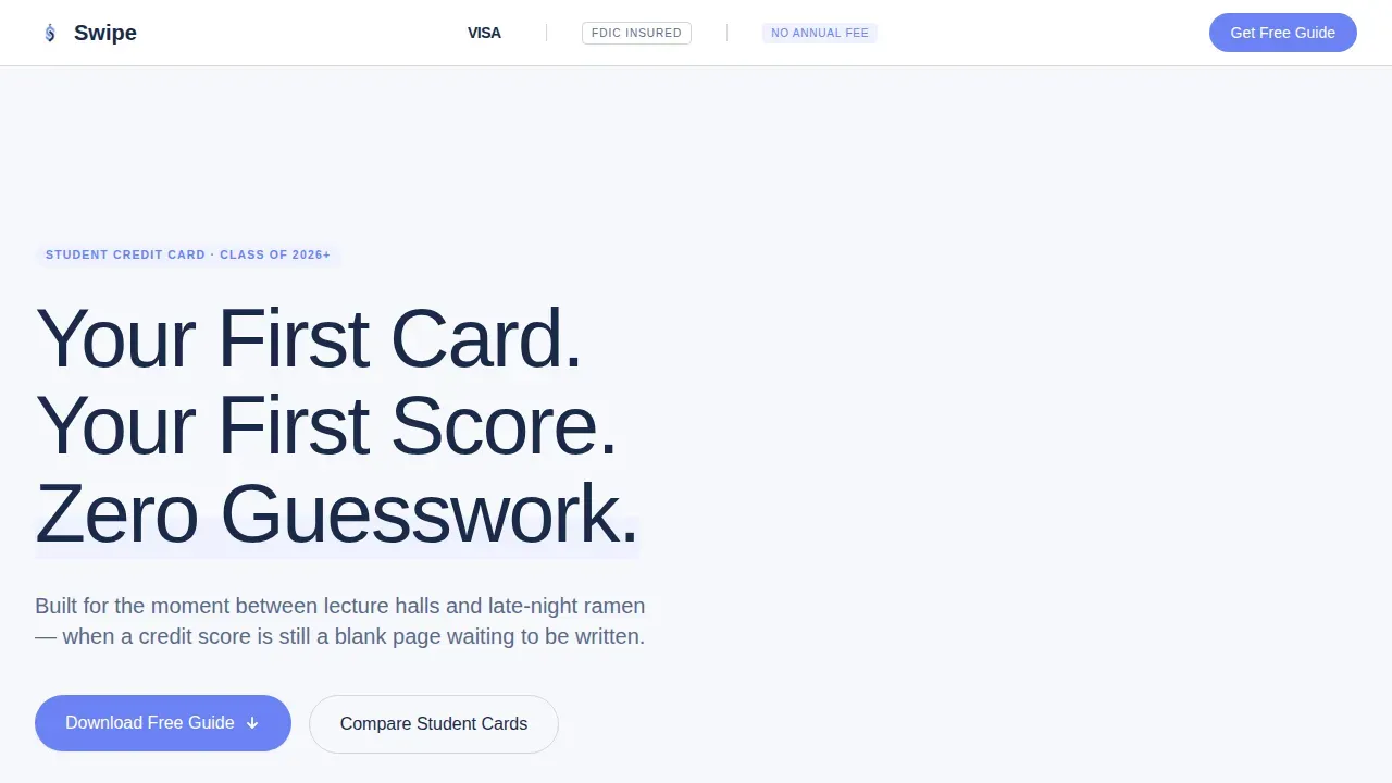 Smart Student Finance Landing Page Template