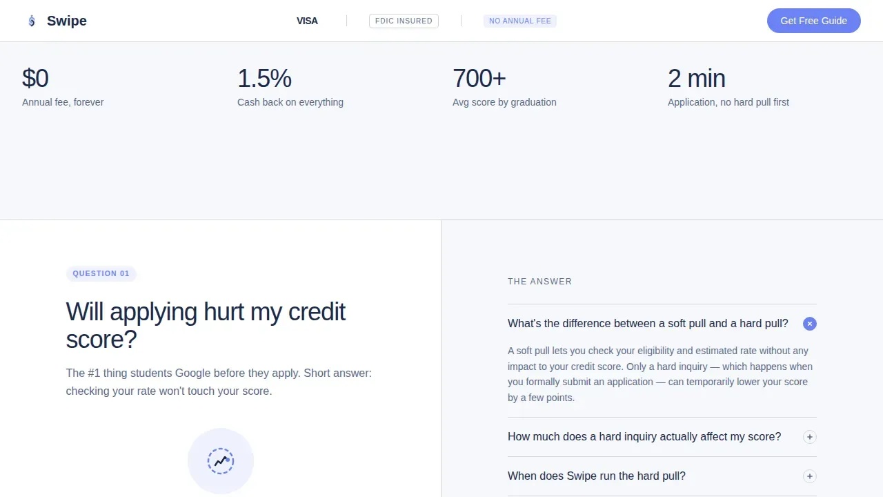 Smart Student Finance Landing Page Template