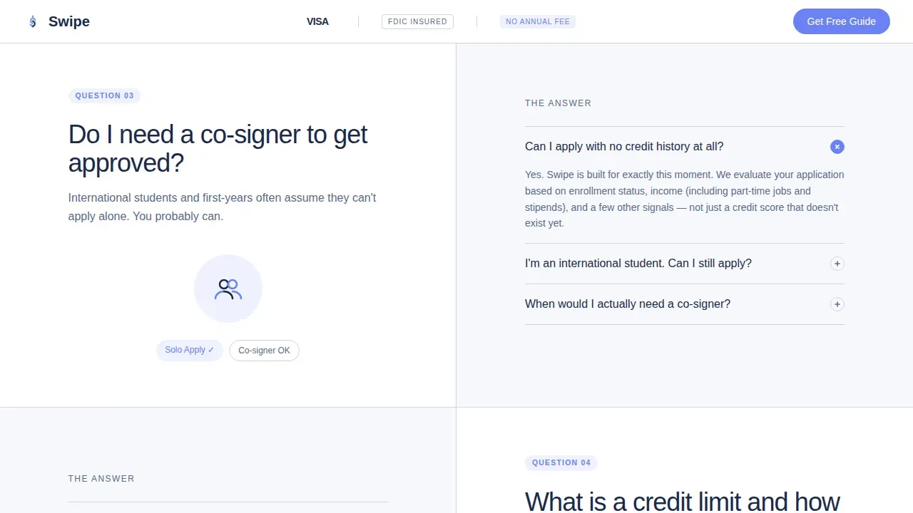 Smart Student Finance Landing Page Template
