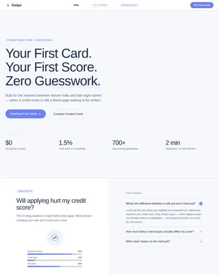 Smart Student Finance Landing Page Template