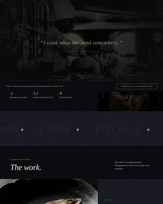 Chef Profile Portfolio Website Template