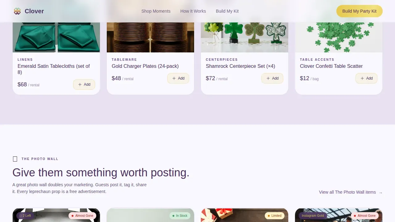 Complete St. Patrick's Day Business Pre-Launch & Coming Soon Website Template