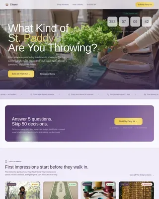 Complete St. Patrick's Day Business Pre-Launch & Coming Soon Website Template