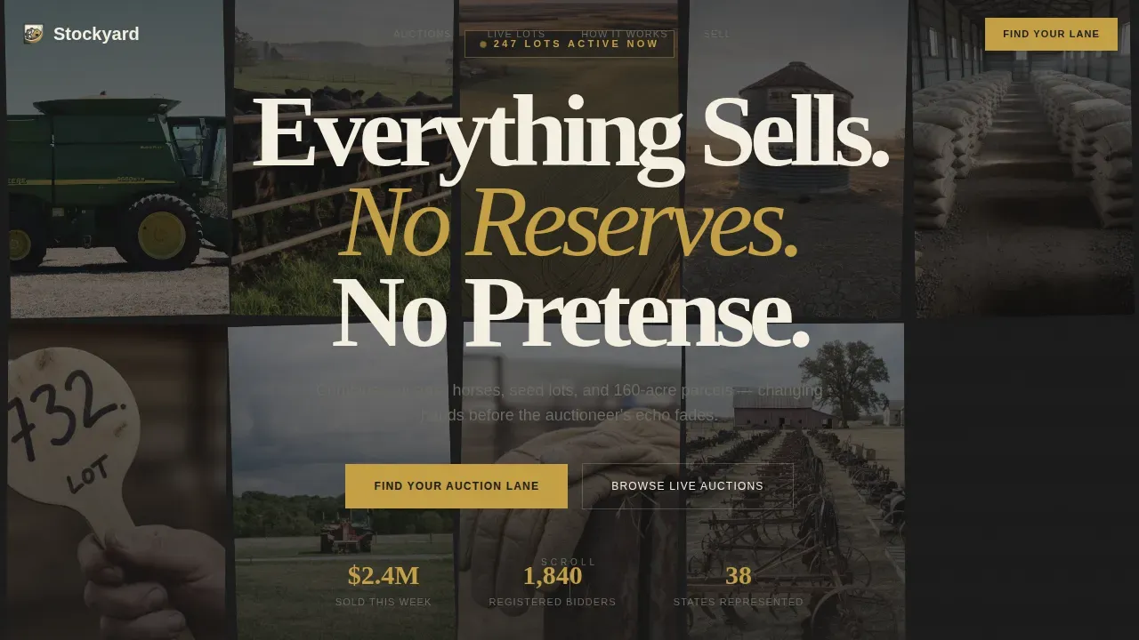 Specialist Auction Platforms & Types Comparison Website Template