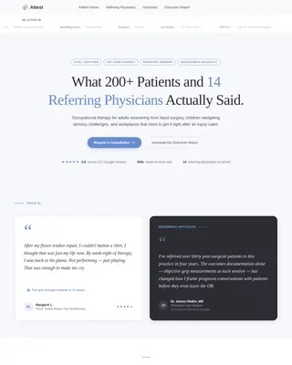 Occupational Therapist Landing Page Template