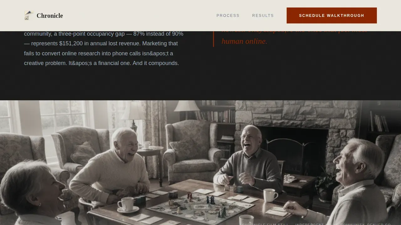 Compassionate Senior Care Landing Page Template
