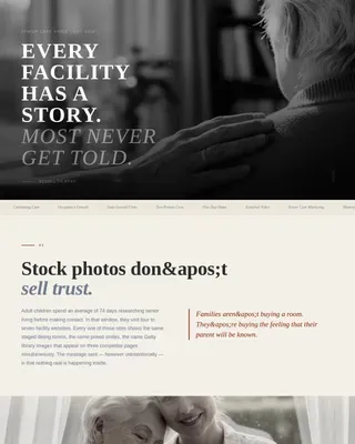 Compassionate Senior Care Landing Page Template