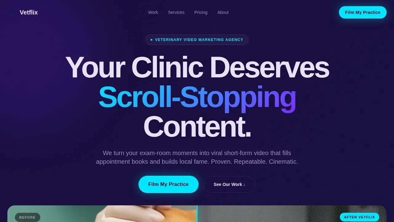 Captivating Veterinary Education Landing Page Template