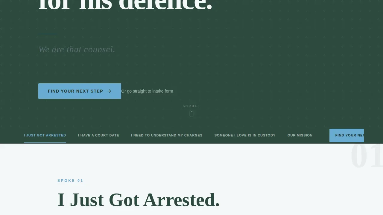 Public Defender Civic Service Landing Page Template