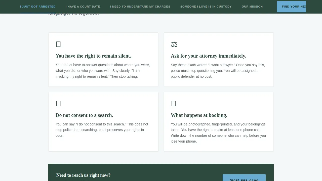 Public Defender Civic Service Landing Page Template