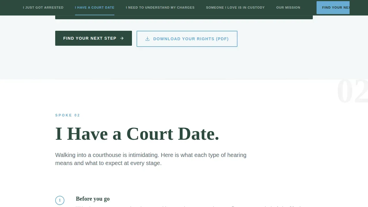 Public Defender Civic Service Landing Page Template