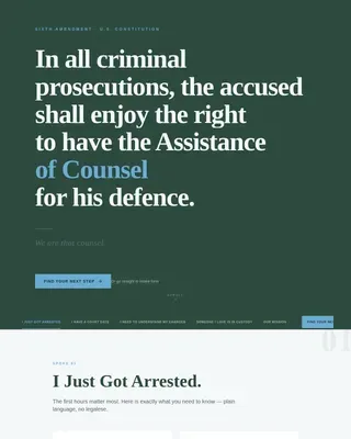Public Defender Civic Service Landing Page Template
