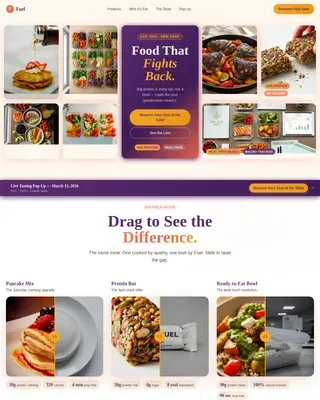 High-Protein Food & Dining Professional Website Template
