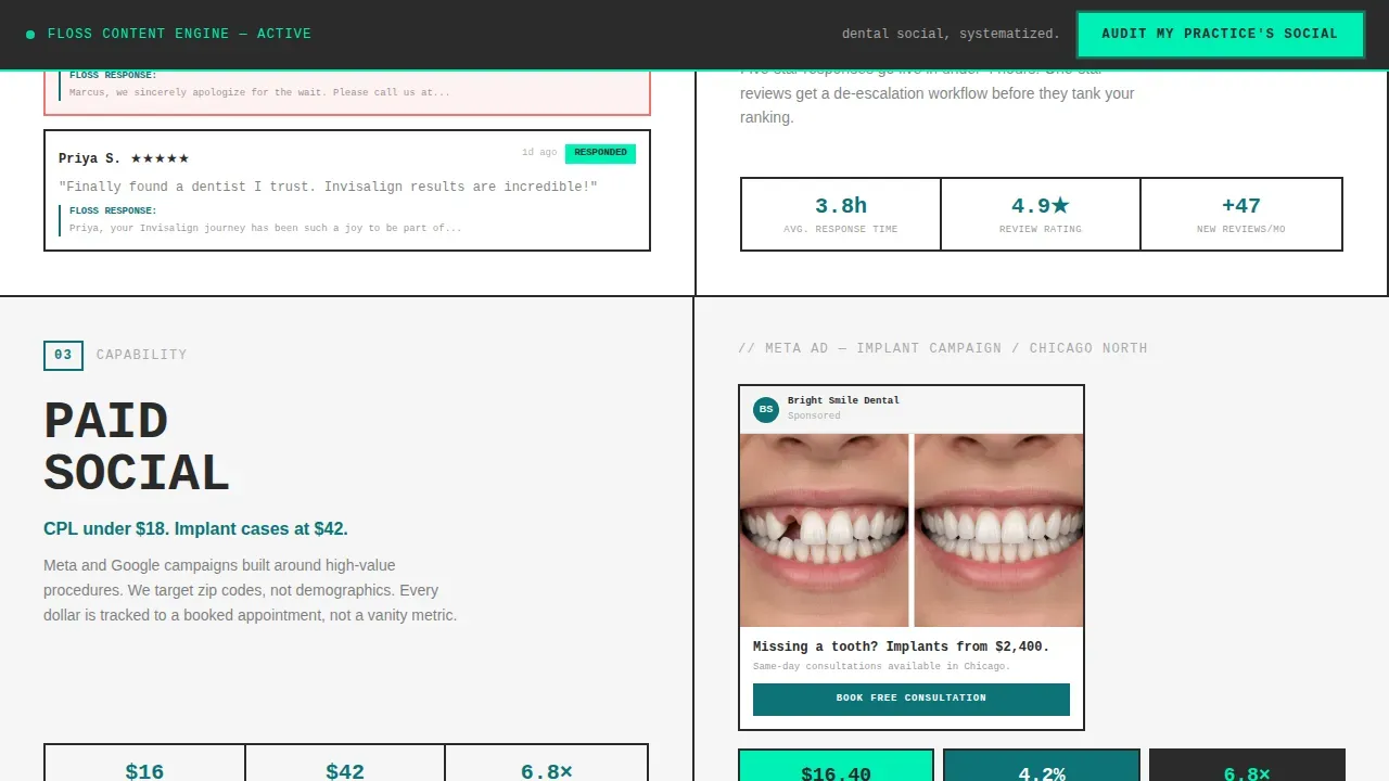 Dental Software Portfolio & Case Study Website Template