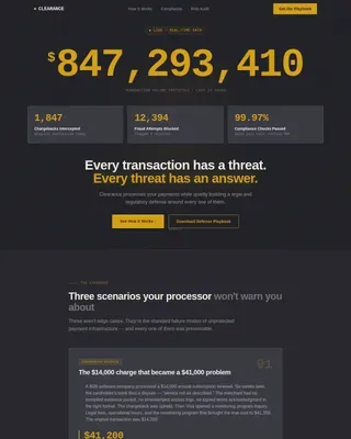 Secure Payment Gateway Landing Page Template