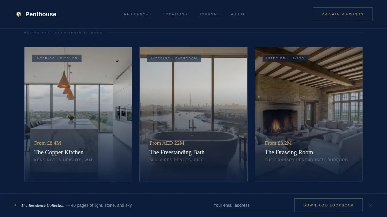 Luxury Property Development Landing Page Template