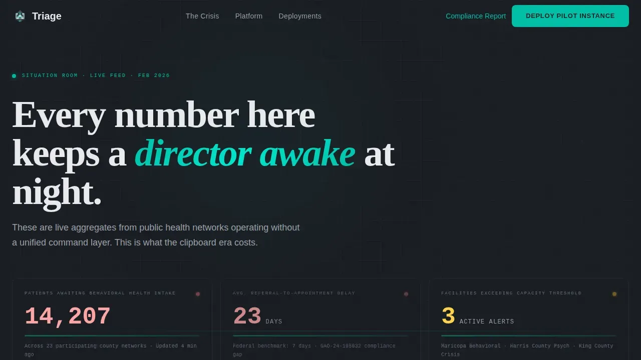 Government Software Portfolio Website Template