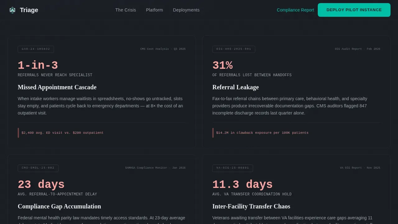 Government Software Portfolio Website Template