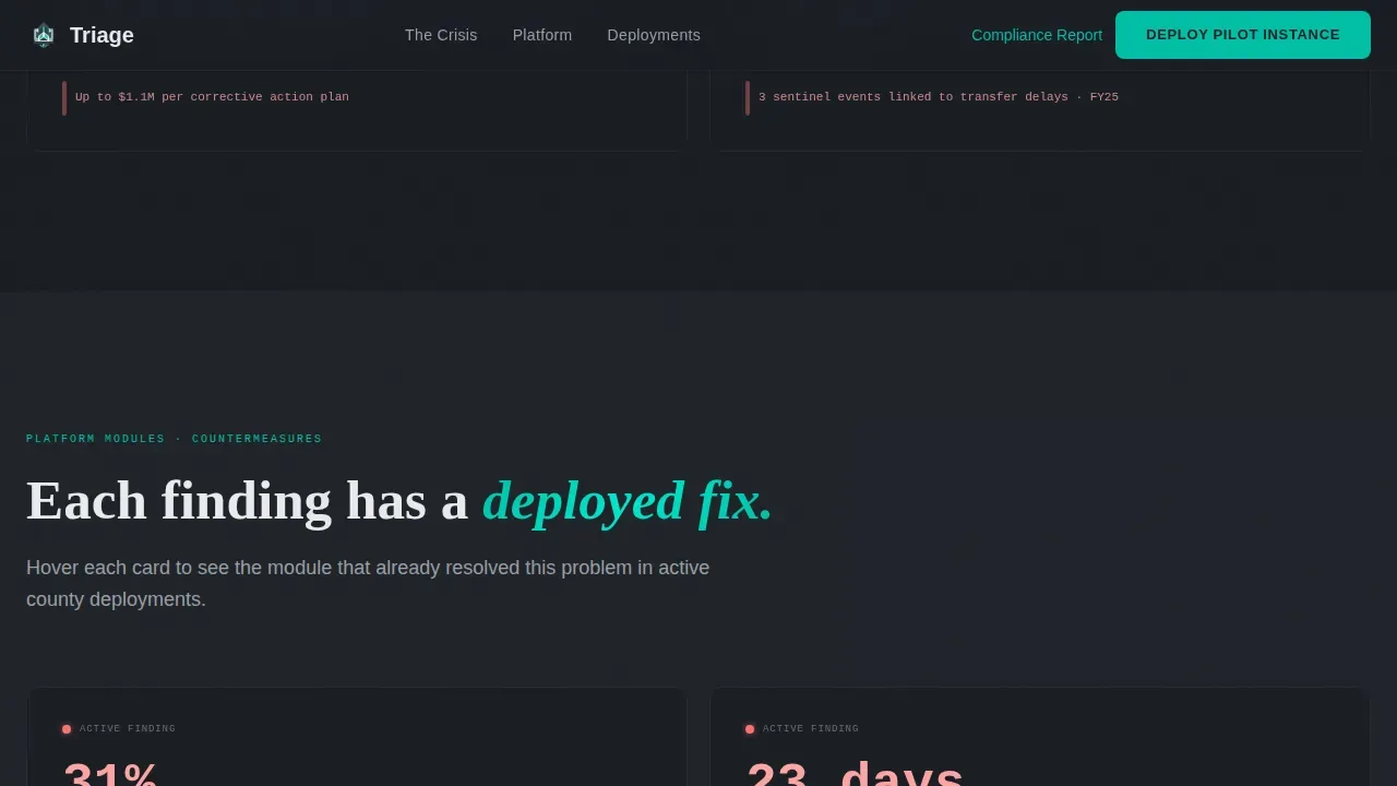 Government Software Portfolio Website Template