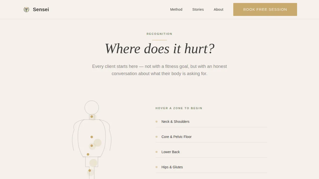 Online Personal Trainer Website Template for Remote Coaching