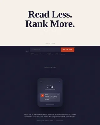 SEO & Content Newsletter Pre-Launch Website Template
