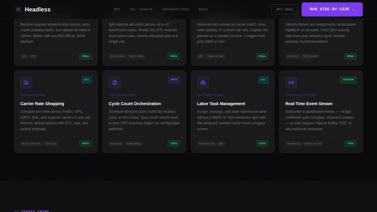 Intelligent API Integration Landing Page Template